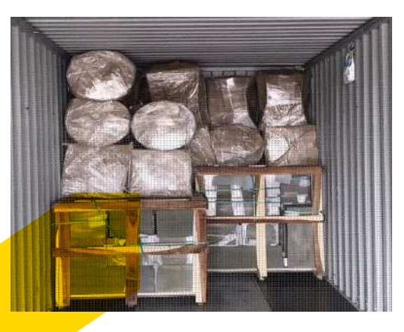 alistamiento de carga tipo menaje